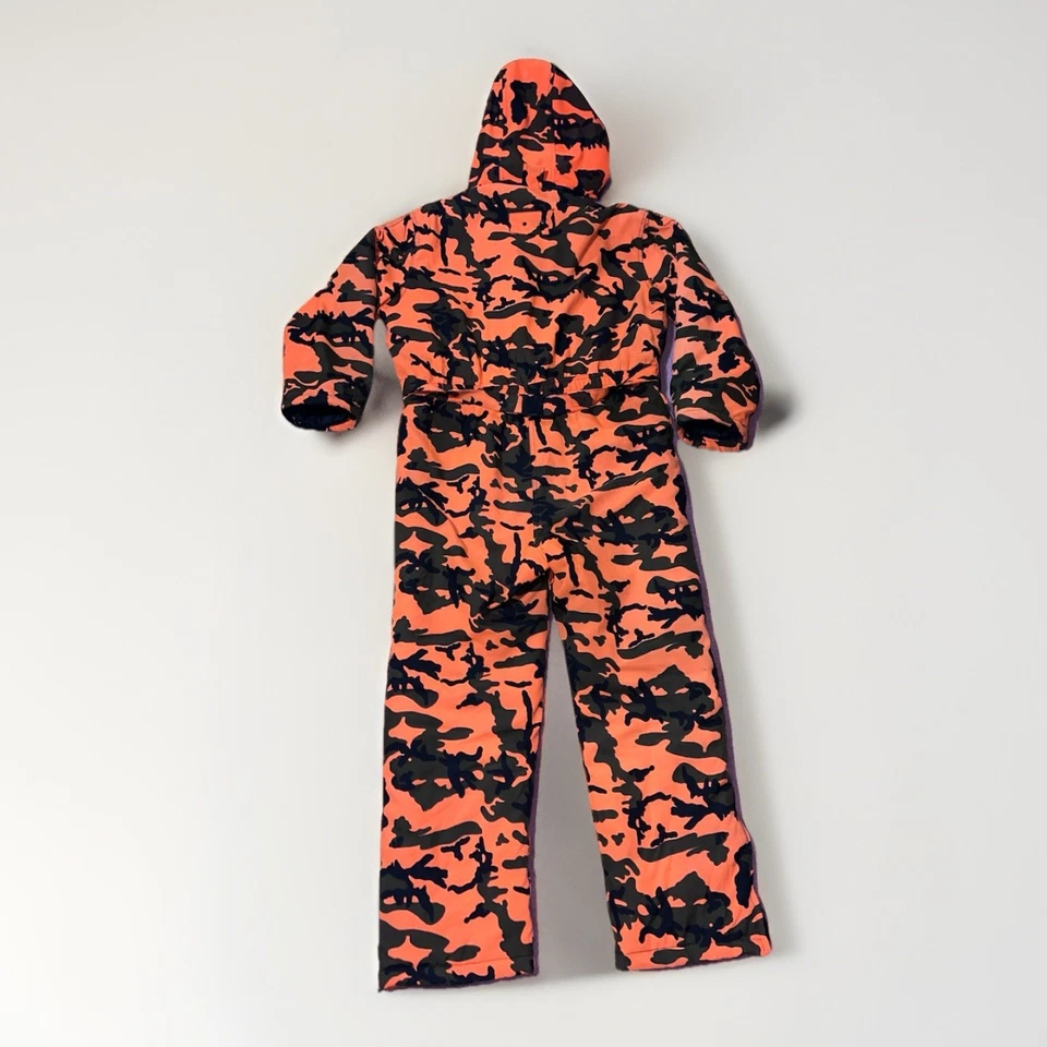 Winchester Vintage Hunting Coverall Insulated Camo Jumpsuit Orange Brown Mens L - Image 2 of 4