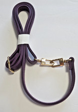 Leather Replacement Purple Plum One Piece Handbag Shoulder Strap Gold Tone