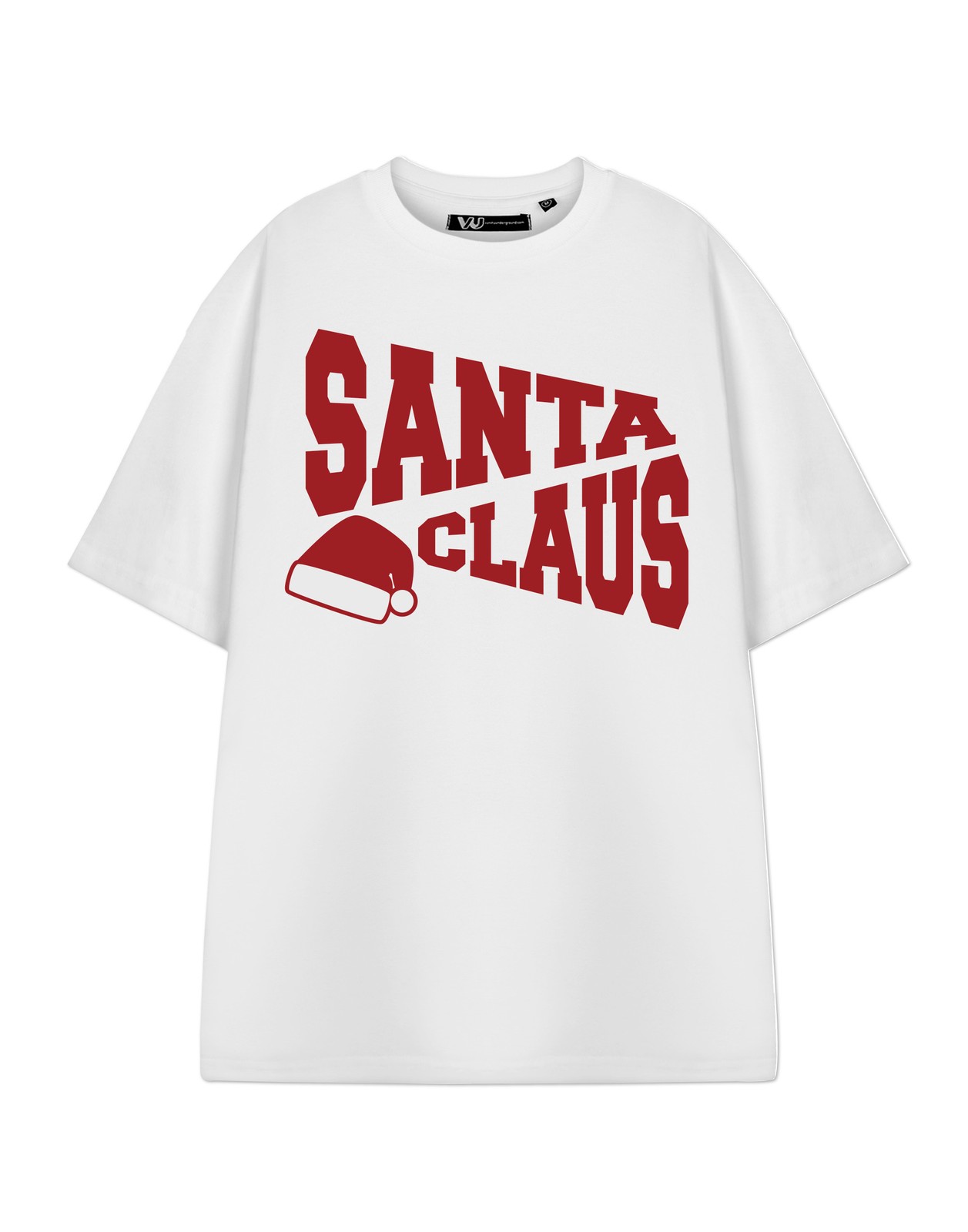 Show Me The Merch Weiß Santa Claus Kurzärmeliges T-Shirt Unisex Erwachsene