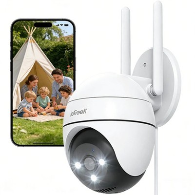 ieGeek 2K Überwachungskamera Aussen WLAN PTZ Outdoor IP Kamera mit Nachsicht