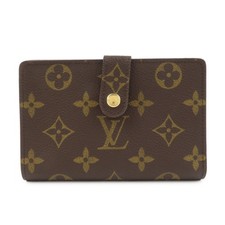 Louis Vuitton Monogram Porte Monnaie Billets Viennois Wallet M61663 Used F/S