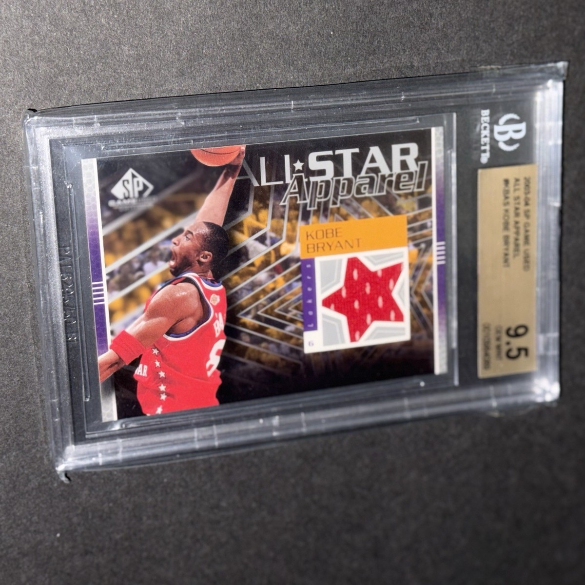 2003-04 SP Game Used - All-Star Apparel Kobe Bryant #KB-AS BGS 9.5 