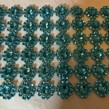 Over 9.5 Yards Of Stunning FLOWER DIAMOND MESH WRAP ROLL RHINESTONE BLING RIBBON