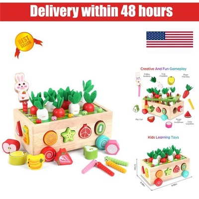 KMTJT Montessori Wooden Educational Toys for Toddlers 1-3 Years