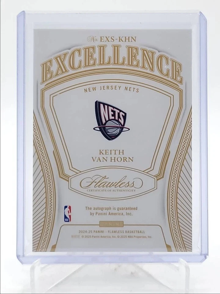 Keith Van Horn 2024-25 impecable excelencia autógrafo azul automático 6/8 Foto 2 de 2
