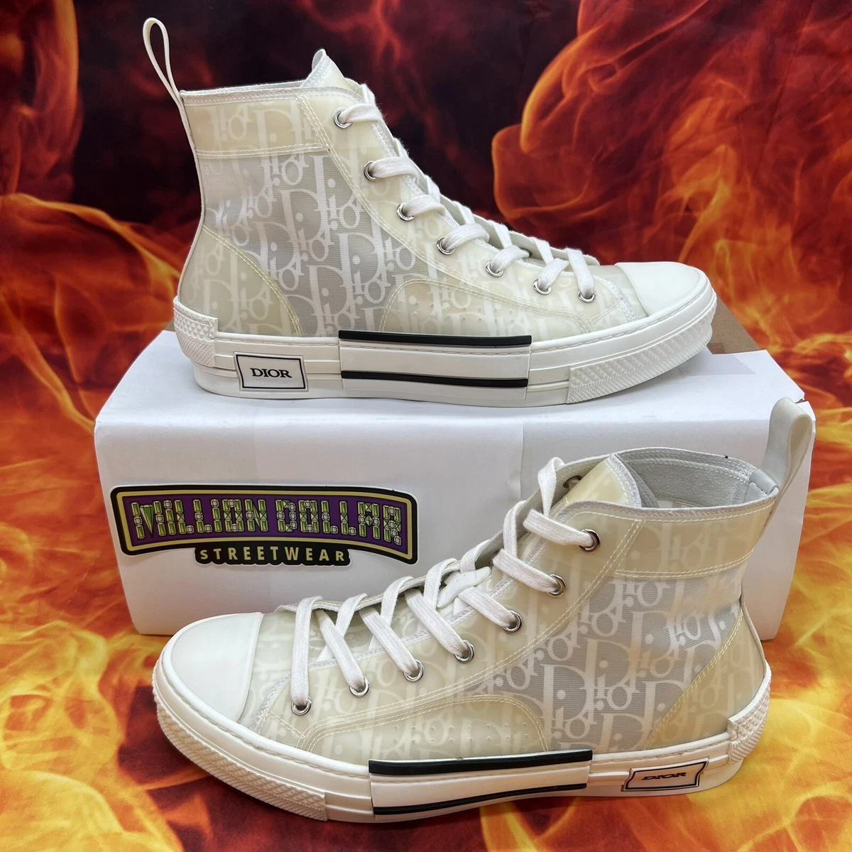 Dior B23 High Oblique ‘white’ Sz- 9M/42EU