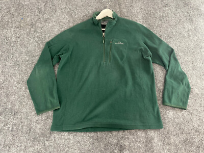 Kathmandu Sweater Mens Medium Quarter Zip Fleece Jacket Green Pullover N197