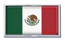 New Mexico Flag Metal Chrome Emblem.