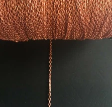 2 metres DIY Metal Chain (copper colour) For Necklace Jewellery Making, Craft 1