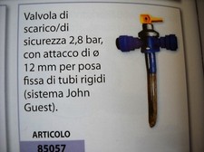 61046 VALVOLA  SCARICO DI SICUREZZA TRUMA  2,8 BAR  PER CARAVAN E CAMPER