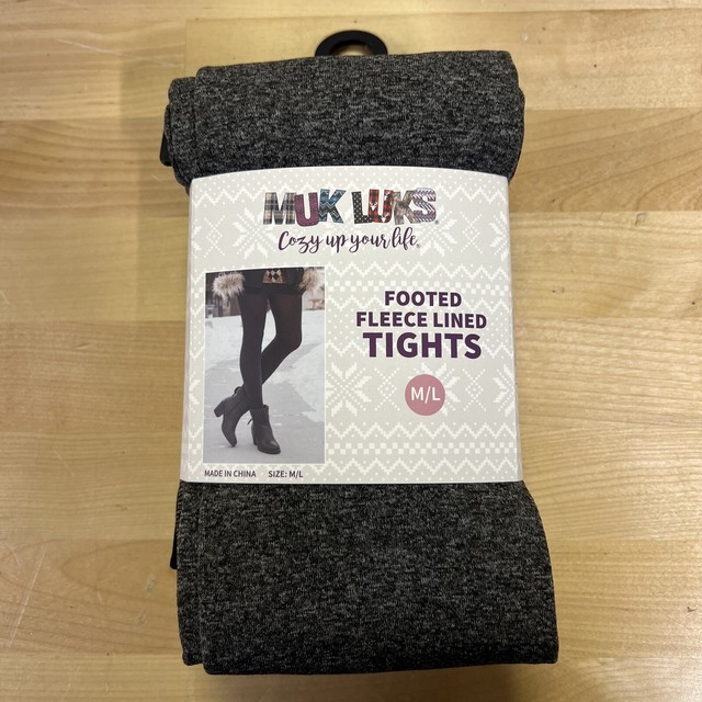 MUK Luks Footed Fleece Lined Tights 