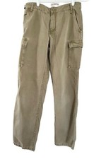 Polo Ralph Lauren Cargo Green Khaki Pants Size 6 Retro Vintage Wide Leg 90s