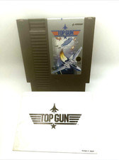 Top Gun (Nintendo NES, 1987) Authentic Cartridge with Manual Tested & Working