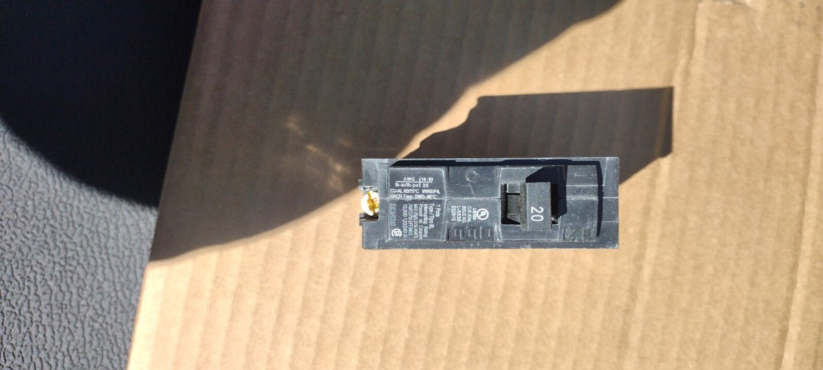 Siemens 20 Amp.Pole Breaker-83643 26342(9ct) | eBay