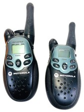 Motorola Talkabout Walkie Talkies T5000 Two-Way Radios Set of 2 Gray