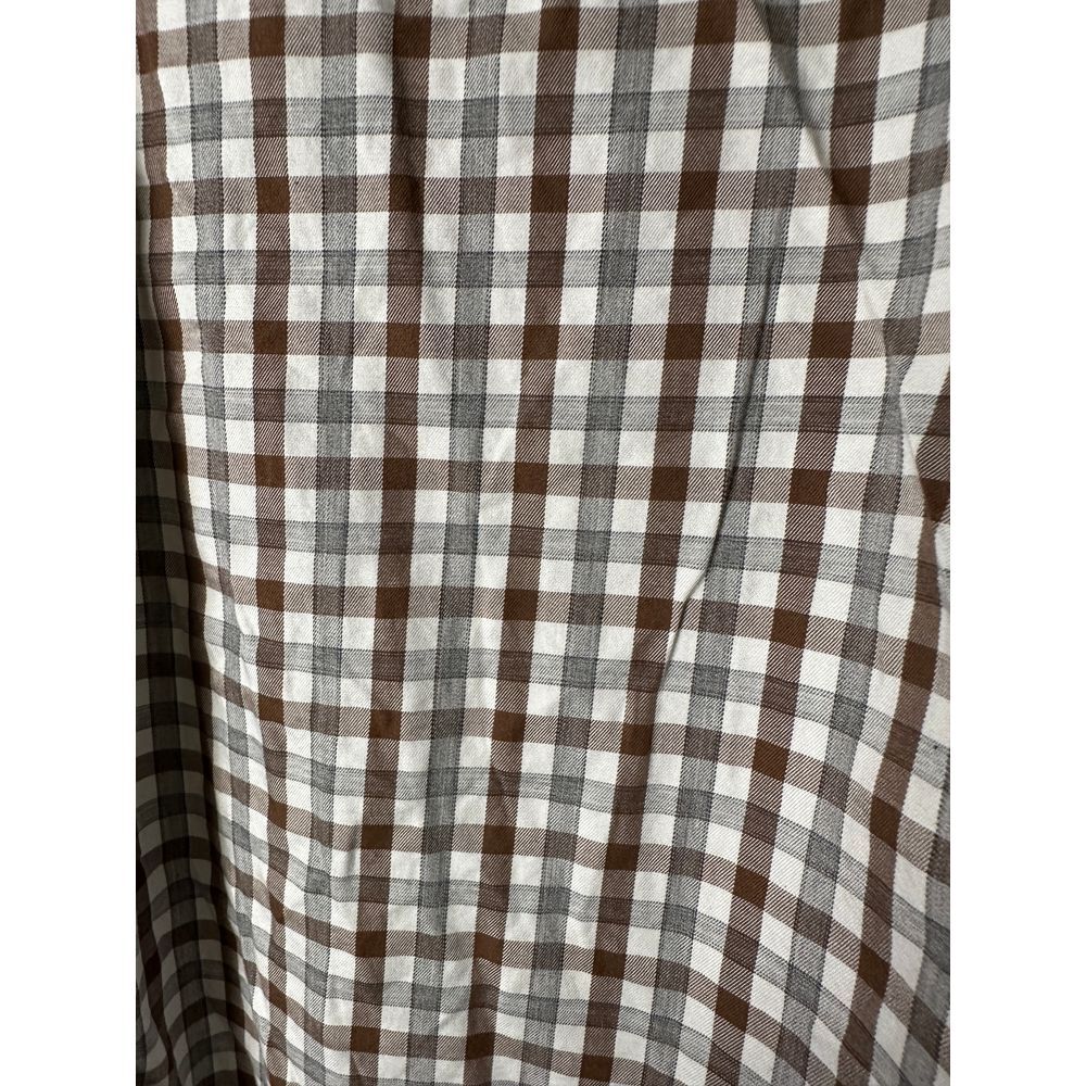 Peter Miller Brown Gingham Check Button-Down Shir… - image 5