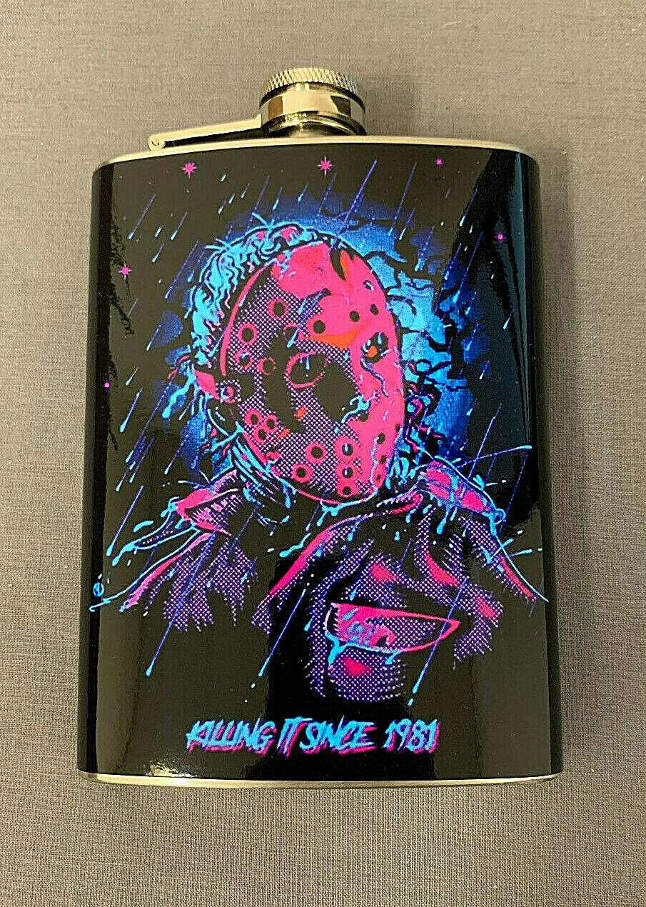 Killing it Since 1981 Jason 8oz Stainless Steel Hip Flask Halloween