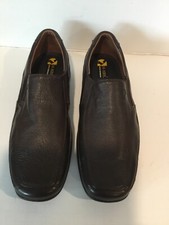 NUEVO JARKING 16 Horas Zapato Informal Piel de Ciervo Sin Cordones Marrón EE. UU. 11 Puntera Cuadrada