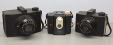 Lot of 3 Vintage Ansco Cameras Pioneer 616 Pioneer PB20 Panda 620 Film Cameras