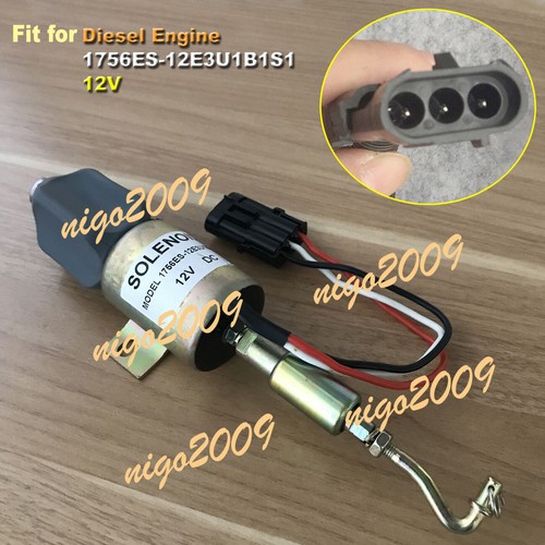 12V Solenoid Valve 1756ES-12E3U1B1S1 1756ES-12E3ULB1S1 Fit for Diesel Engines - 第 1/6 張圖片