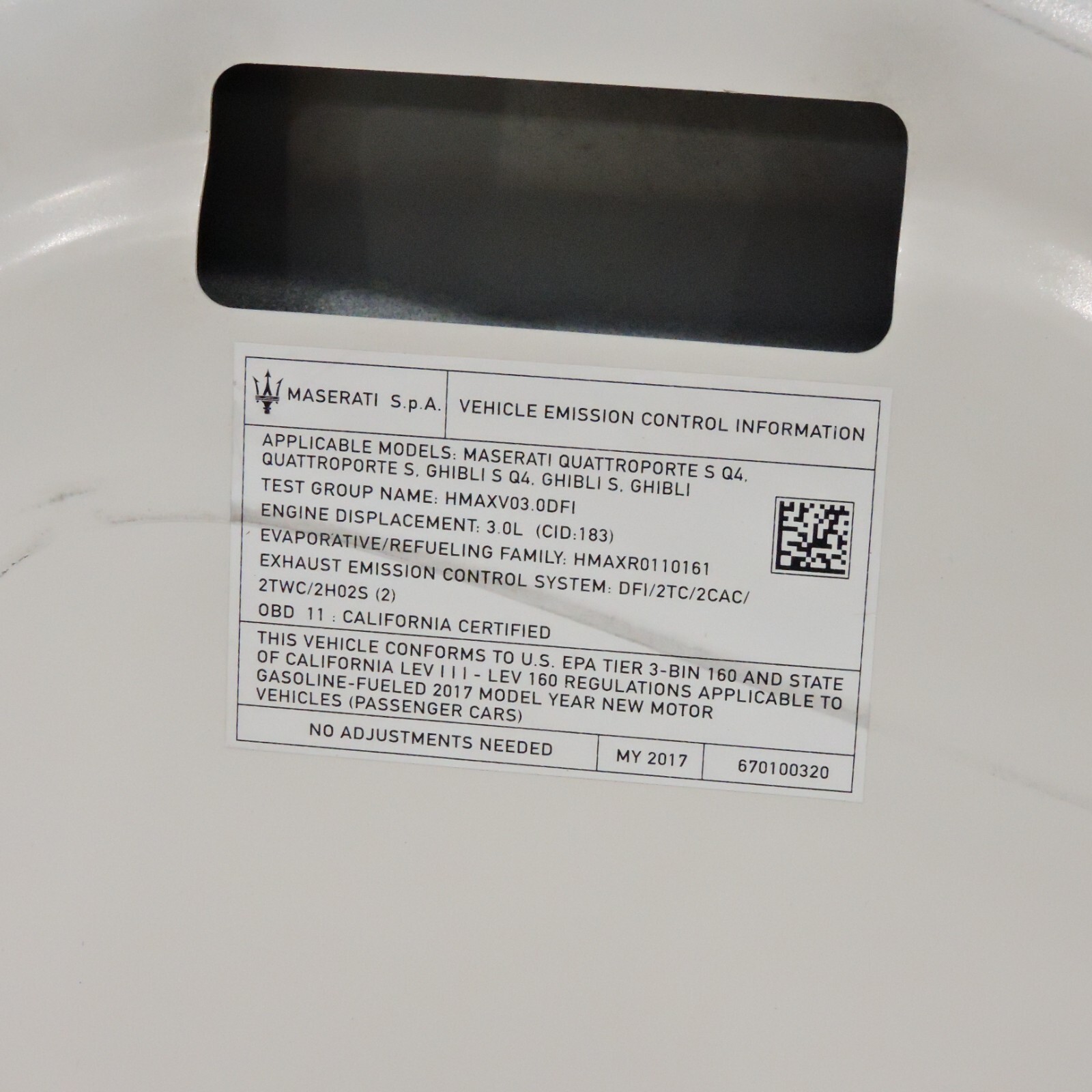 2014-2018 Maserati Ghibli M157 Front Hood Bonnet Shell Cover Factory Oem -23-A