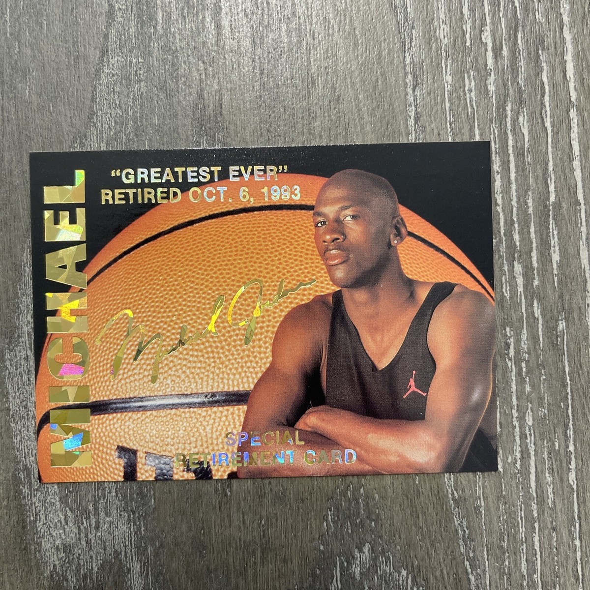 Michael Jordan Special Retirement Card 1/15,000 1993-94 | eBay