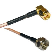 RG316 SMA MALE ANGLE to F MALE RF Cable Rapid-SHIP LOT