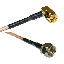 RG316 SMA MALE ANGLE to F MALE RF Cable Rapid-SHIP LOT