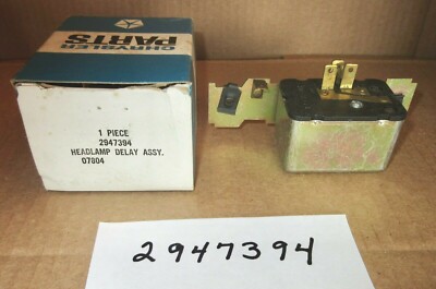 MOPAR 2947394 headlight delay relay 1970 Plymouth, Dodge B-Body, OEM, NOS