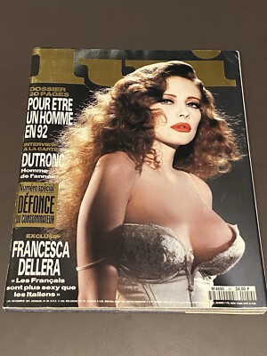 Francesca Dellera Zeitschrift Lui Frankreich Jahr 1991 Selten 