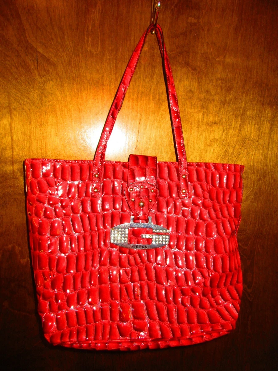 guess red tote bag