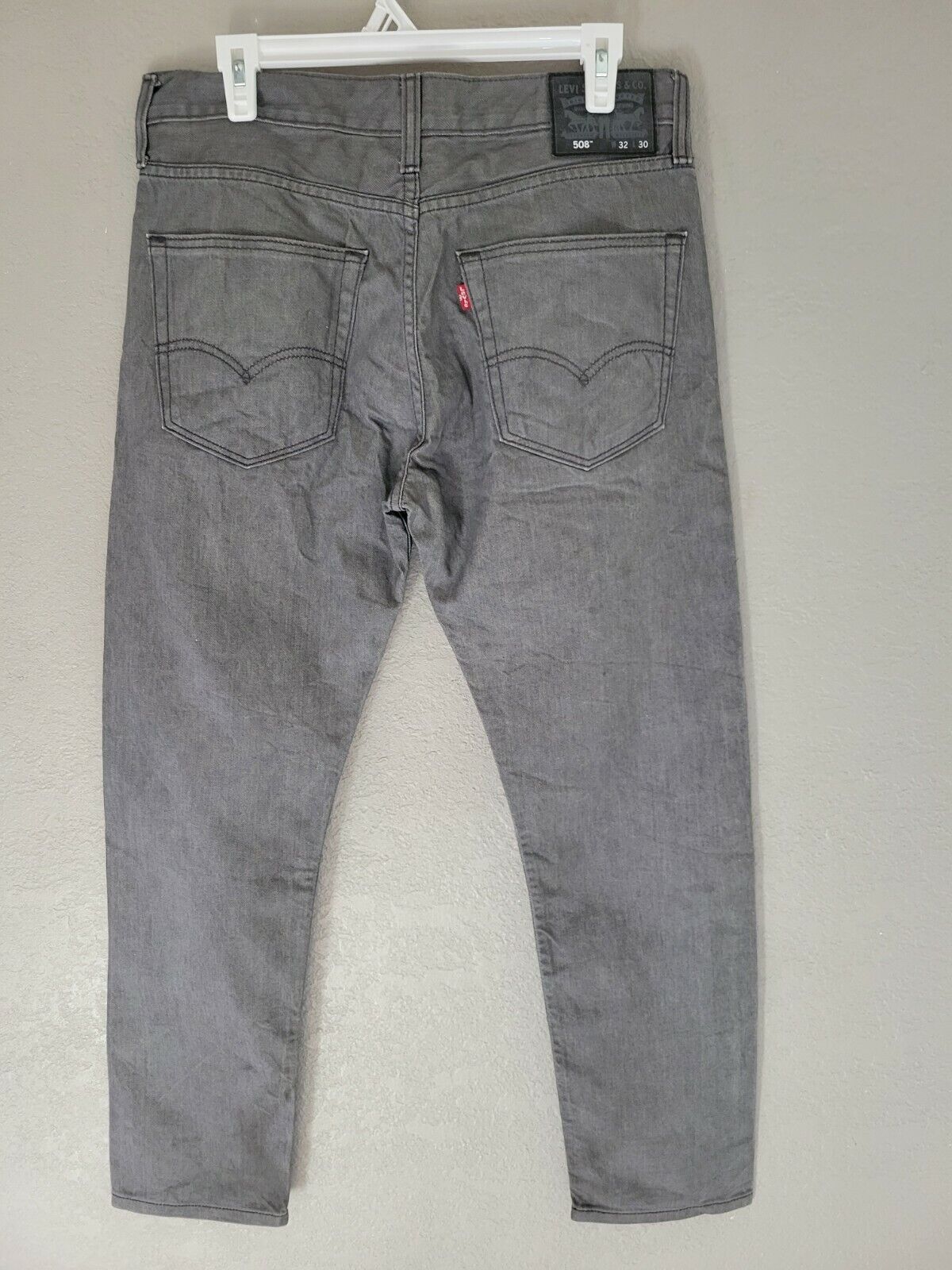 Levi's Men's 508 Regular Tapered Black 32 x 30 Denim Jeans | eBay