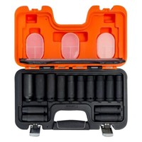 "Bahco 1/2\" KraftsteckschlüSsel Satz Schlagschrauber NüSse Lang 10-27 Mm 14 Tlg."