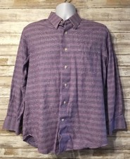 Tommy Bahama 100 Cotton Button Down Plaid Shirt Mens Size 16 32-33