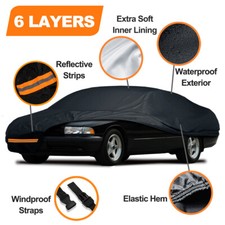 Heavy Duty 6 Layer Car Cover Custom Fit Chevy Impala 1994-1996 Outdoor Indoor
