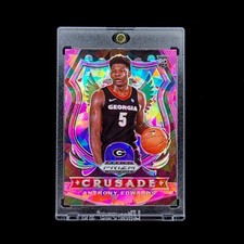 Anthony Edwards RC 2020-21 Prizm Draft Picks Crusade Pink Cracked Ice Rookie #81