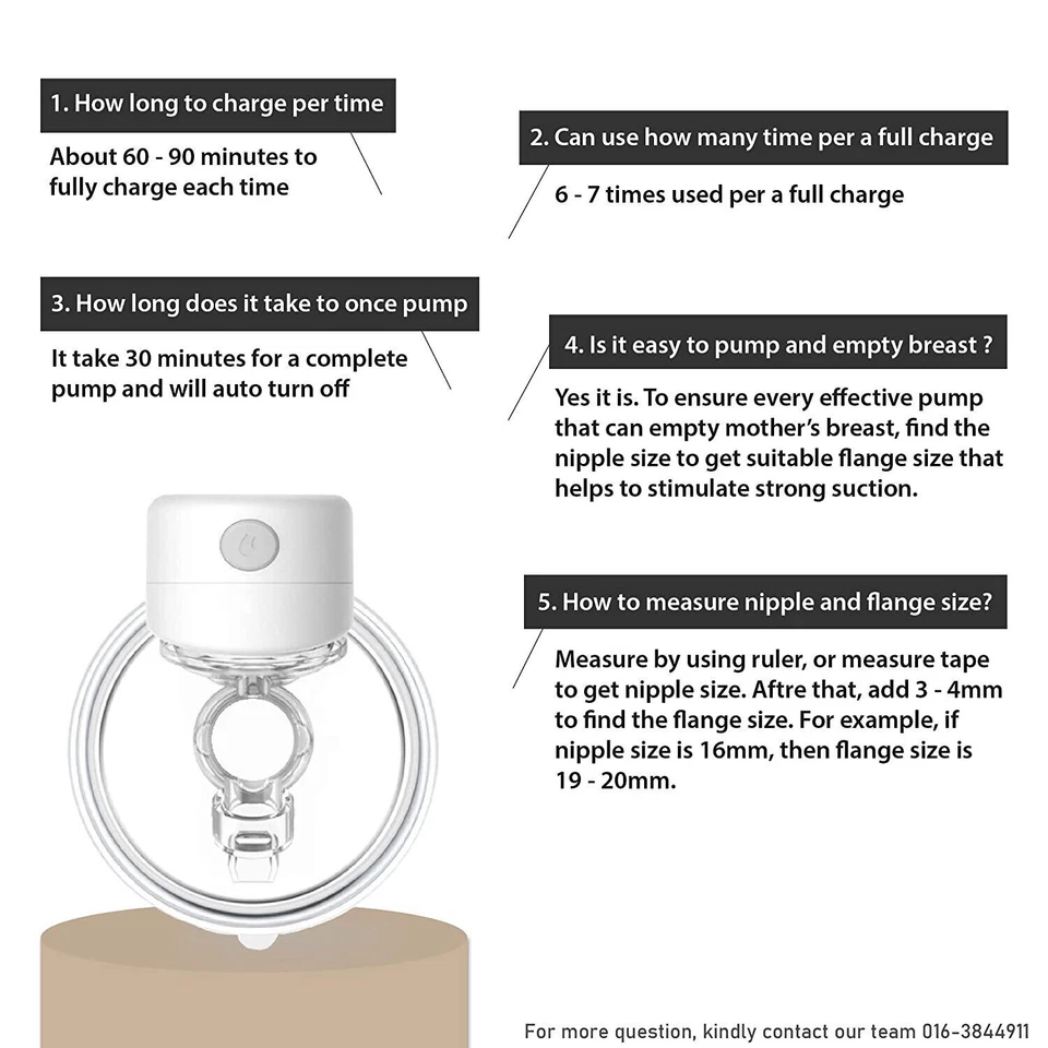 Extractor de leche portátil eléctrico doble 2 modos 9 niveles carga USB lactancia materna Foto 3 de 4