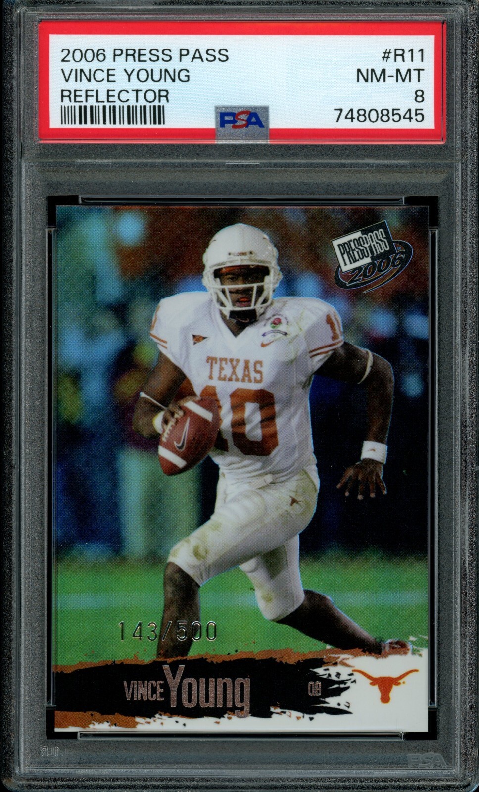Vince Young Press Pass #R11 Reflector