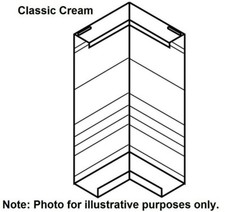 4x Stramit FASCIA BOARD EXTERNAL CORNERS 90-Degree Colorbond CLASSIC CREAM