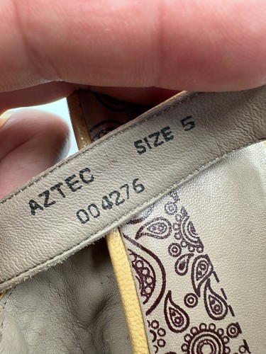 Hotter Azteken Sandalen Absatz braun Leder Damen Größe 5 UK 38 EU Urlaub Sommer - Bild 13 von 13