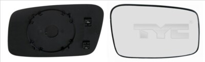 TYC 338-0007-1 Mirror Glass, Outside Mirror for Volvo