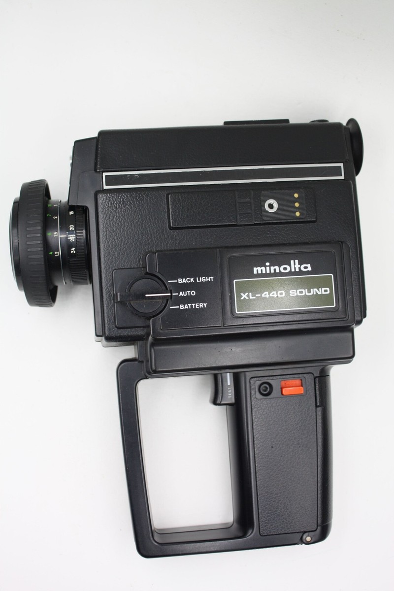 ミノルタ　XL-440/225 サウンド Minolta XL-440 Sound Super 8 Movie Camera 8.5-34mm + Microphones
