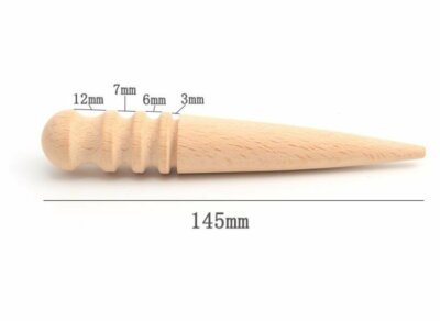 New Leathercraft Edge  Polishing Tool Milling Leather Multi Round Wood Stick