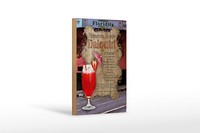 Holzschild Rezept 12X18 Cm Daiquiri Zutaten Limettensaft Deko Schild
