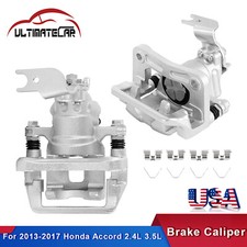 Set 2 Rear Brake Calipers W Brackets For 2013-2017 Honda Accord 2.4l 3.5l Set 2 Rear Brake Calipers W Brackets For 2013-2017 Honda Accord 2.4l 3.5l