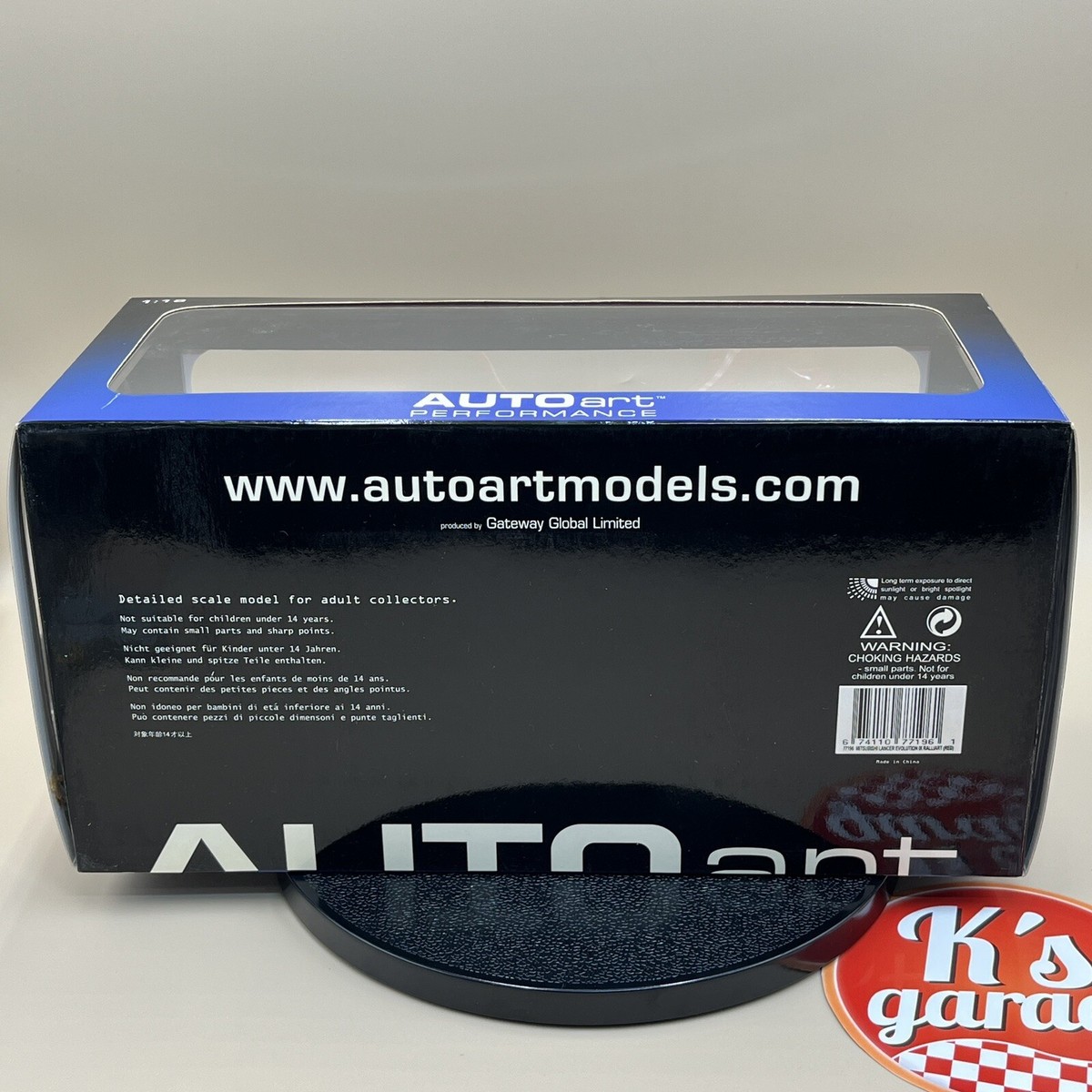 AUTOart 1/18 Mitsubishi Lancer Evolution IX 9 RALLIART Red Diecast