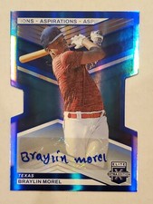 BRAYLIN MOREL 2023 Elite Extra Edition ASPIRATIONS BLUE DIE-CUT AUTO #d 35/76