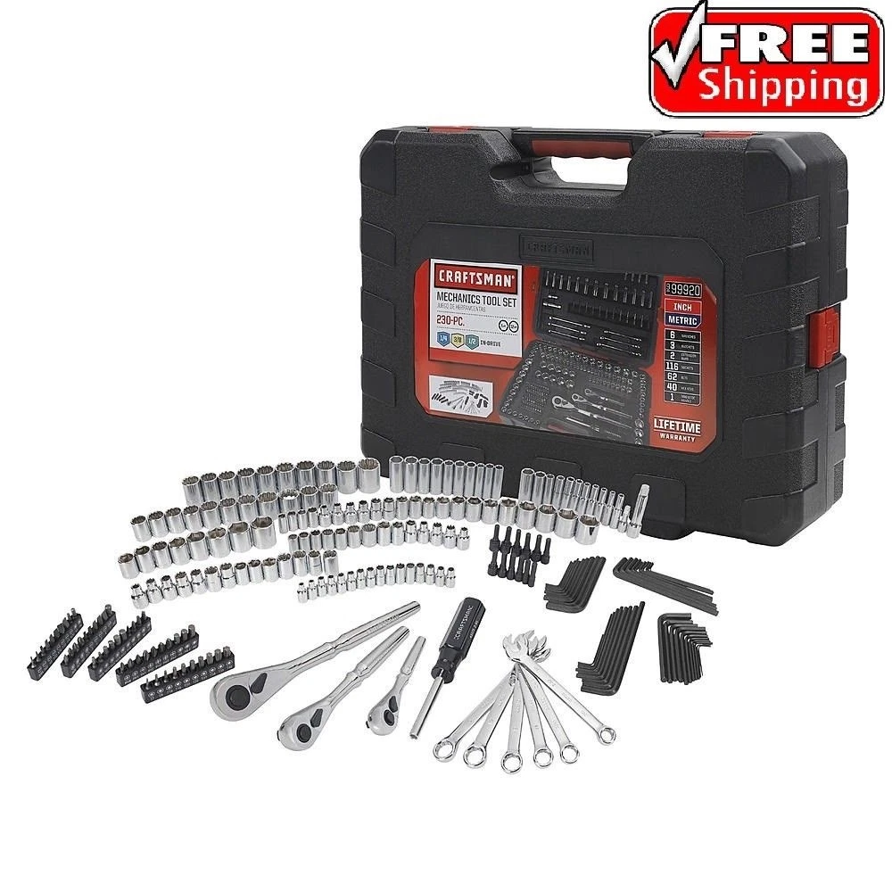 Craftsman 230 piece inch and metric mechanic's tool set 50230 deals
