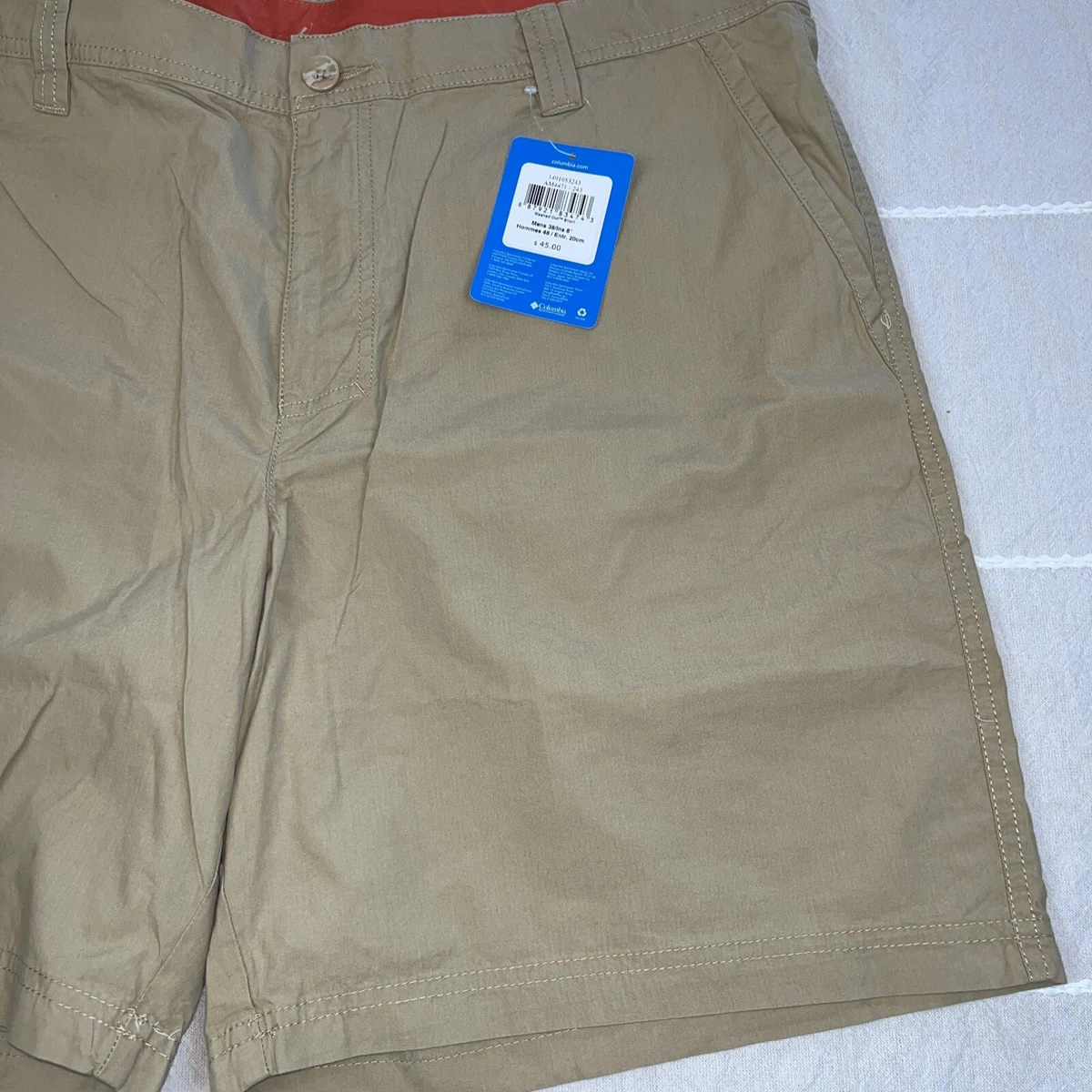 Columbia men's shorts 8 inch sale inseam