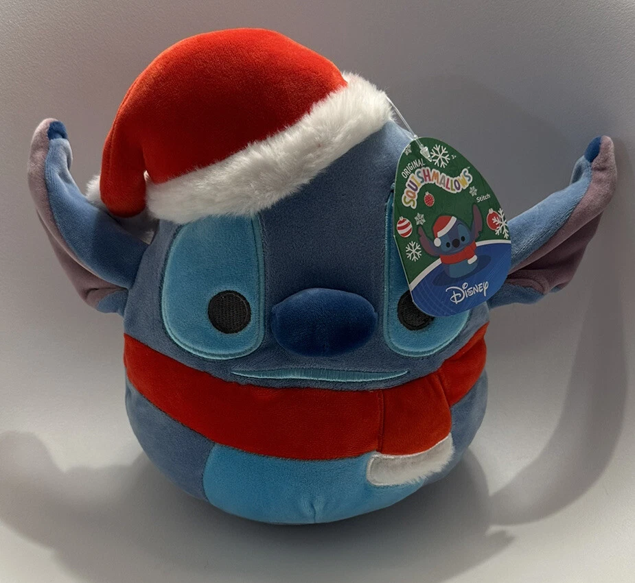 Squishmallow 8 Disney Stitch Santa Hat Christmas Official Kellytoy LILO  Stitch